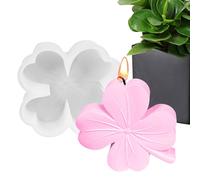 St Patrick's Day Fondant Molds - Silicone Shamrock Mould, Four-Leaf Cloverrr Candle Mold | Chocolate Candy Baking Molds, Epoxy Casting Resin Candle Mold for Cake Topper