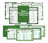 St.Patrick's Day Friendly Feud Game, St.Patrick's Day Party Feud Quiz For Family Activity, Saint Patrick's Game For Adults Friends Large Groups, Irish Classroom Games Holiday Party Supplies -a02