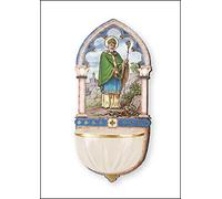 St.Patrick's Day Gift Holy Water Font St Patricks Picture Bowl Glows in the Dark