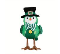 St Patrick's Day Glowing Bird Desktop Ornament Illuminates Your Festive Celebration Bringing Luck and Joy as a Perfect Companion (A, 20cm)