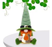 St. Patrick's Day Gnomes - IRRISH LEPRECHAUN SHAMROCK DECORATION, Leprechaun Multilevel Tray Decoration | Shelf Decorations Collectible Lucky Figures Shamrock Gnomes G