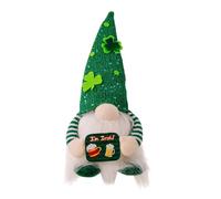 St Patrick's Day Gnomes - St Patrick's Day Gnomes, Illuminated Faceless Doll With Lucky Green Sequin Hat | Table Ornaments, Scandinavian Decorations For The Gior