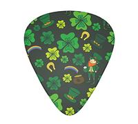 St Patrick's Day Green Leprechaun 12-Pack Guitar Picks, Includes Thin, Medium & Heavy Gauges 3 Sizes for Guitar Electric Acoustic Picks