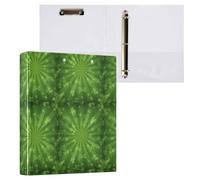 St Patrick's Day Green Shamrock 3 D-Ring Binder A4 1 Pack with 200 Sheet for Kids School Supplies Women Men Office