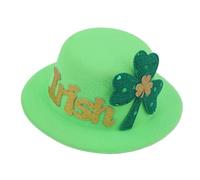 St Patricks Day Hair Clips | St Patricks Day Fashion Headwear,Green Top Hat Hair Clips with Shamrock,for Holiday Party Gathering Carnival Cosplay Celebration Performance