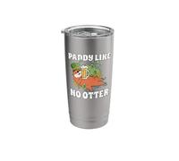 St. Patrick's Day Happy Leprechaun Otter Paddy Like No Otter Stainless Steel Insulated Tumbler