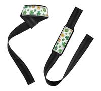 St. Patrick's Day Harp Beer Clover Lift Straps 26" Power Workouts Working Out Gym Accessories for Weightlifting, Gym,