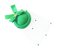 St Patrick's Day Hat - Antique St Patrick's Day Net Hat, Fancy Dress Accessories for Irish Celebrations, Drinking Party Decoration for Ladies Fanatics, Fascinator Hat for Women, Irish Holiday Hat