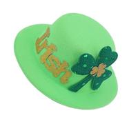 St. Patrick's Day Hat Clips - Shamrock Hat with Lucky Green Leaves - Green Irish Festival Hair Clips - Versatile Hair Clips for St Patrick's Day Hat