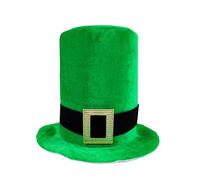 St Patricks Day Hat Green Leprechaun Top Hat Irish Fancy Dress Hat Ireland Shamrock Pattern Hat St Patricks' Day Fancy Dress Adult Dress Up Hats Party Costume Decorations