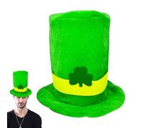 St. Patrick's Day Hat, Green Top Hat | Leprechaun Costume Hats for Men - St Patrick's Day Costume Accessory Leprechaun Top Hat for St Patrick, N
