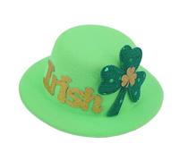 St Patrick's Day Hat Hair Clips, Hat Shaped Shamrock Hairpin, Hair Accessories, Shamrock Lucky Hair Barrettes, Green Irish Festival Hair Clips