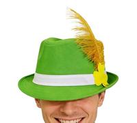 St Patricks Day Hat, Irish Costume Accessory, Adult Green Top Hat with Buckle, Festive Holiday Party Hats, Costume Headwear for Men Women Daily Stage Photo Booth School Play Travel Party Cosplay