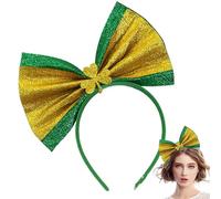 St.Patrick's Day Headband - Green St.Patrick's Day Cloverleaf Headbands - Irish Carnival Costume Accessories With Bowler Hat For Women Girls