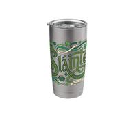 St Patricks Day Irish Blessing Green Clover Art Stainless Steel Insulated Tumbler