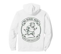 St. Patrick's Day Irish Cow No Hurry Here Funny Farm Gift Pullover Hoodie
