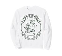 St. Patrick's Day Irish Cow No Hurry Here Funny Farm Gift Sweatshirt