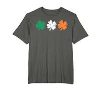 St Patrick's Day Irish Flag Four Leaf Clover T-Shirt