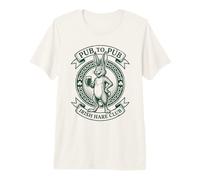 St. Patrick's Day Irish Hare Pub to Pub Lucky Rabbit Premium T-Shirt