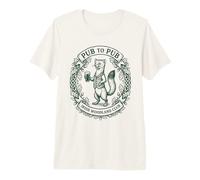 St. Patrick's Day Irish Pine Marten Pub to Pub Premium T-Shirt