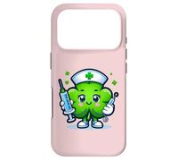 St Patrick's Day Irish Shamrock Nurse Scrub Top Women Nurses Case for iPhone 17 Pro