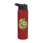 St. Patricks Day Irish Skull Beard Goblin Stainless Steel Insulated Water Bottle