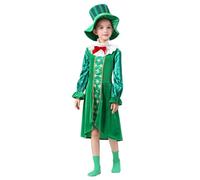 St Patrick's Day Irish Traditional Girls Dress for Stage Performance and Cosplay Costume #B4
