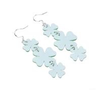 St Patricks Day Jewellery Acrylic Horseshoe Motif Multi-Coloured | Exquisite clover pattern, green shades, detailed workmanship, eye-catching eye-catching, holiday look