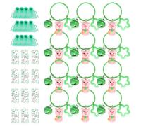 St Patrick's Day Keychain Pendant,Seasonal Decoration Rustic Pendant 12 Pieces | Prendas De Algodón De Corte Holgado Básicas De ,Para Viajes En General, Desplazamientos Diarios Y