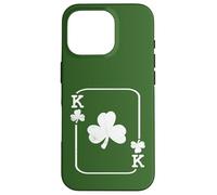 St. Patrick's Day King of Shamrocks Poker Playing Card Irish Case for iPhone 16 Pro