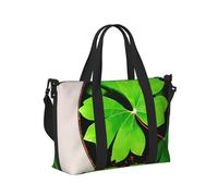 St Patricks Day Leaves Print Women Men Travel Hand Bag for Foldable Portable Tote for Weekend Trips Travel