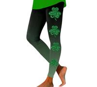 St Patricks Day Leggings for Women, St Patricks Day Outfits High Waisted Clover Shamrocks Yoga Pants Ladies Saint Patricks Day Trousers Spring Holiday Costumes