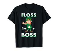 St Patricks Day Leprechaun Floss Like A Boss T-Shirt