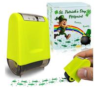 St. Patricks Day Leprechaun Footprints Stamp Leprechaun Trap DIY Craft Decorations Tiny Mini Feet Small Coins Shamrocks Irish Elf Saint Paddy Patty's Accessories Decals Gifts Party Favors
