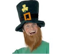 St Patricks Day Leprechaun Hat with Beard