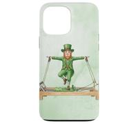 St. Patricks Day Leprechaun Pilates Reformer Machine Green Case for iPhone 13 Pro Max