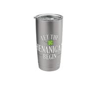 St. Patricks Day Let The Shenanigans Begin Stainless Steel Insulated Tumbler