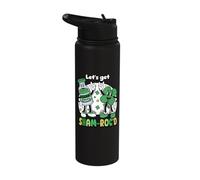 St Patricks Day Lets Get Sham Rocd ICU Nurse Life Nursing Stainless Steel Insulated Water Bottle
