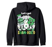 St Patricks Day Lets Get Sham Rocd ICU Nurse Life Nursing Zip Hoodie