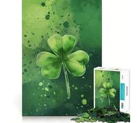 St Patricks Day Luck Charm 1000 Piece Jigsaw Puzzles for Teenagers Logic Ability Toy Calm Pastime Accurate Cut 50x75cm
