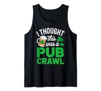 St Patricks Day Lucky Beer I Thought This was A Pub Crawl Tank Top