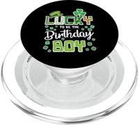 St Patricks Day Lucky Birthday Boy Saint Pattys Boys Kids PopSockets PopGrip for MagSafe