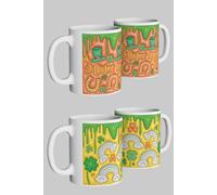 St. Patrick's Day Lucky Charm Mug Set "Mister Lucky" & Rainbow Design Simply Stunning Mugs White One Size