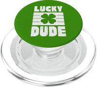 St Patricks Day Lucky Dude Clover Saint Pattys Men Boys Kids PopSockets PopGrip for MagSafe