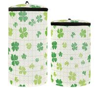 St. Patrick's Day Lucky Green Clover Washing Machine Bags Shoe Washing Bag For Sneakers Set of 2 Laundry Wash Bag Laundry Bag For Shoes In Washing Machine, St. Patrick's Day lucky Green clover, One
