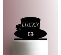 St Patricks Day ? Lucky Leprechaun Hat Acrylic Cake Topper 3mm Thick Premium Laser Cut Cake Decoration for Birthday, Wedding, Baby Shower & Party Cakes Durable Reusable