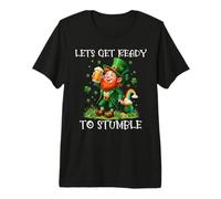 St Patricks Day Lucky Lets get Ready to Stumble Premium T-Shirt