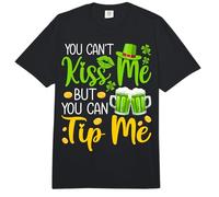 St Patricks Day Lucky Shamrock Waitress Bartender Waiter Tip Comfort Colors Adult Heavyweight T-Shirt