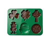 St Patricks Day Molds for Chocolate - Silicone Baking Supplies,Festive Cupcake Molds - for Beginners Bakers Professionals Pastry Chefs Dessert Lovers Party Home Kitchen Holiday School Events