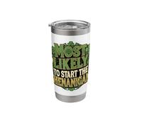 St Patrick's Day Most Likely to Start The Shenanigan's Stainless Steel Insulated Tumbler